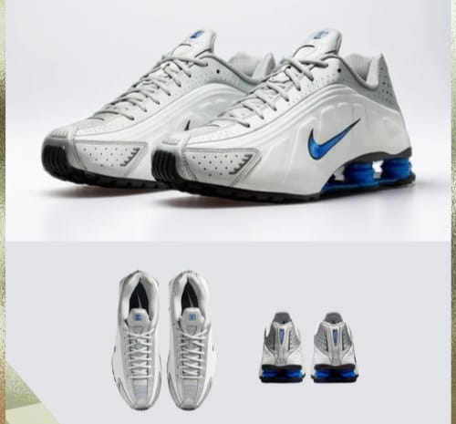 NIKE SHOX R4 "WHITE/BLUE" - Image 3