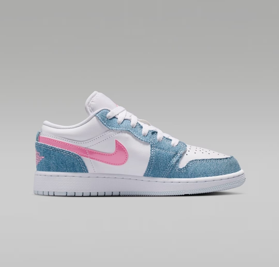 Nike Air Jordan 1 Low GS 'Denim Sequin' - Image 2